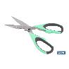TIJERAS VERDES DE ACERO INOX. MODELO SENA 22 CM