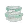 SET DE 2 RECIPIENTES DE BOROSILICATO MODELO AGATHA 520 ML - 800 ML