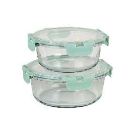 SET DE 2 RECIPIENTES DE BOROSILICATO MODELO AGATHA 620 ML - 950ML
