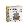 SET DE 2 RECIPIENTES DE BOROSILICATO CON TAPA DE BAMBÚ MODELO PANDA 620 ML - 950 ML