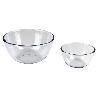 SET DE 2 ENSALADERAS DE VIDRIO BOROSILICATO MODELO BARITINA 800 ML - 2700 ML