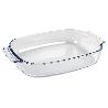 SET DE 2 FUENTES OVALADAS ANCHAS DE VIDRIO BOROSILICATO MODELO BARITINA 2700 ML - 3800 ML