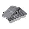 CUBERTERO  GRIS 40X30X7 CM DOS ALTURAS VENTA UNITARIA