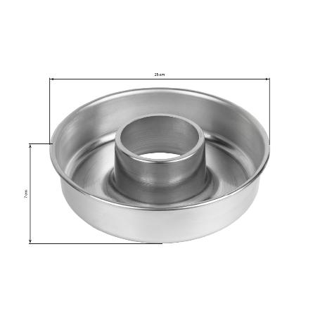MOLDE ROSCO ALUMINIO 25CM   CAJA 6 UNID.