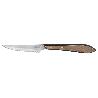 PACK 3 CUCHILLO CHULETERO MICRODENTADO HOJA 10CM  MODELO GULASH COLOR NOGAL
