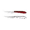 PACK 3 CUCHILLO CHULETERO  MICRODENTADO HOJA 10CM  MODELO GULASH BLANCO