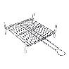PARRILLA DOBLE ZINCADO 25X25CM