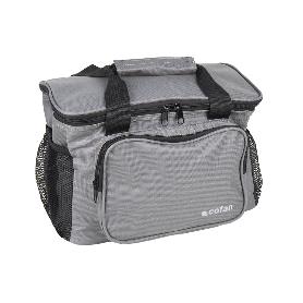 NEVERA TEXTIL PORTÁTIL MULTIBOLSILLOS COLOR GRIS OSCURO 15 L