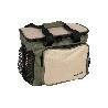 NEVERA TEXTIL PORTÁTIL MULTIBOLSILLOS COLOR VERDE/BEIGE 20 L