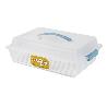 TARTERA RECTANGULAR AZUL OPACA PAVLOVA CON ASAS 38 X 28 X 13 CM   CAJA 6 UNID.
