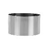 MOLDE REDONDO PARA EMPLATAR ACERO INOXIDABLE  8 X 4.5 CM