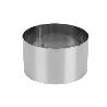 MOLDE REDONDO PARA EMPLATAR ACERO INOXIDABLE  8 X 4.5 CM