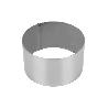 MOLDE REDONDO PARA EMPLATAR ACERO INOXIDABLE  8 X 4.5 CM