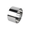 MOLDE REDONDO PARA EMPLATAR ACERO INOXIDABLE  8 X 4.5 CM