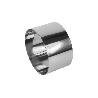 MOLDE REDONDO PARA EMPLATAR ACERO INOXIDABLE  8 X 4.5 CM
