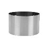MOLDE REDONDO PARA EMPLATAR ACERO INOXIDABLE  10 X 6 CM