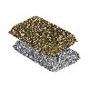 PACK DE 2 MULTIESPONJAS COLOR ORO Y  PLATA  VENTA UNITARIA