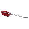 RECOGEDOR ABATIBLE  CON GOMA COLOR ROJO
