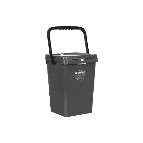 CONTENEDOR GRIS PARA RESTOS  25L.