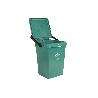 CONTENEDOR VERDE PARA VIDRIO  25L.
