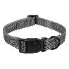 COLLAR PARA PERROS  REFLECTANTE GRIS 1,5 X 30-45 CM
