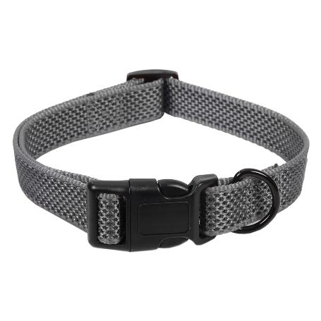 COLLAR PARA PERROS REFLECTANTE GRIS  2,5 X 40-55 CM