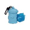 DISPENSADOR DE BOLSAS PARA MASCOTAS AZUL 7,8X5CM