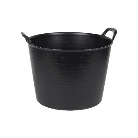 CAPAZO   NEGRO  RECICLADO  42 L   48.5 X 45 X 38 CM   CAJA 6 UNID.