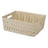CESTA  MULTIUSOS  12L 36X28X13.5CM AZUL CIELO   CAJA 6 UNID.