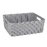 CESTA MULTIUSOS   12L 36X28X13.5CM GRIS   CAJA 6 UNID.