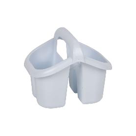 ESCURRECUBIERTOS  CON ASA BLANCO 19.5X15.5X16CM   CAJA 6 UNID.