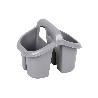 ESCURRECUBIERTOS  CON ASA GRIS  19.5X15.5X16CM   CAJA 6 UNID.