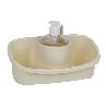 ESTROPAJERO CON DOSIFICADOR BLANCO 26X13X16.5CM   CAJA 6 UNID.