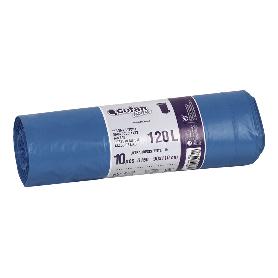 BOLSA DE BASURA 90X110 GALGA 150 COLOR AZUL 10 UDS.