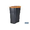 CUBO DE BASURA PARA RECICLAR 15 LITROS  COLOR NARANJA 20 X 31 X 42 CM