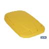 CUBO DE BASURA PARA RECICLAR 25 LITROS  COLOR AMARILLO 21.5 X 36 X 51 CM
