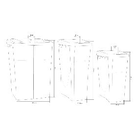 CUBO DE BASURA PARA RECICLAR 45 LITROS  COLOR GRIS 36.5 X 36 X 51  CM