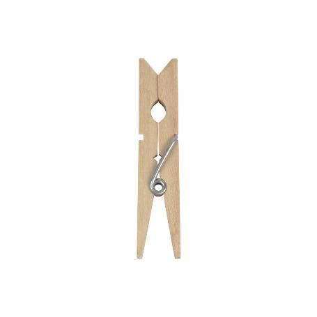 PACK 24 UDS PINZAS MADERA PRIMERA CALIDAD 7CM