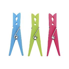 PACK 24 UDS PINZAS PLÁSTICO STANDAR 7CM