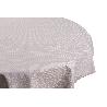 MANTEL REDONDO PETALOS ANTIMANCHAS RESINADO JACQUARD CONFECCIONADO 50% ALGODÓN 50% POLIESTER  1,40 M