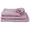 TOALLA LAVABO ROSA CLARO GR.580/M2 GAMA FLOR 50X100CM