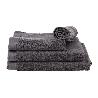 TOALLA BAÑO GRIS ANTRACITA GR.580/M2 MODELO PIEDRA 100X150CM