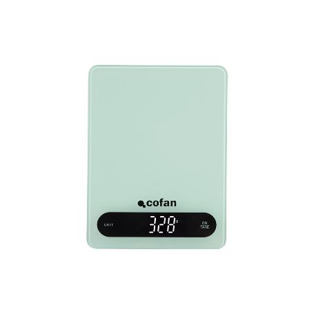 BÁSCULA DE COCINA DIGITAL 10 KG COLOR MENTA