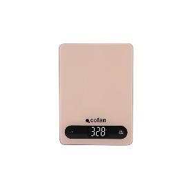 BÁSCULA DE COCINA DIGITAL 10 KG COLOR NARANJA NUDE
