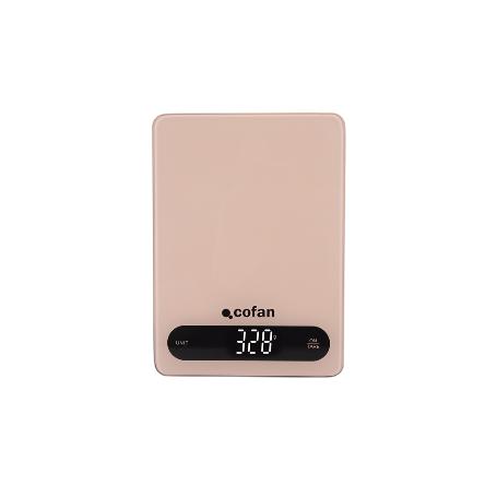 BÁSCULA DE COCINA DIGITAL 10 KG COLOR NARANJA NUDE