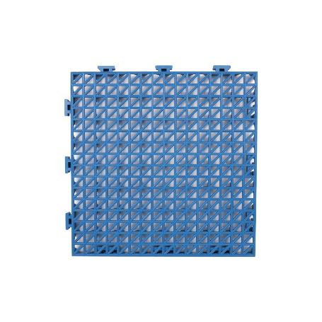 SET DE 4 UDS. LOSETA ALVEOLADA AZUL DE PVC 33 X 33 X 2 CM