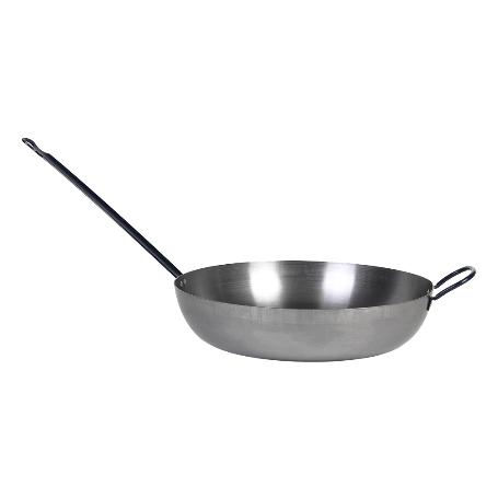 SARTEN LIONESA ACERO C/MANGO+ASA Ø40CM