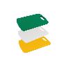TABLA CORTE CON ASA VERDE 34X24X1.5CM MODELO CHIPS