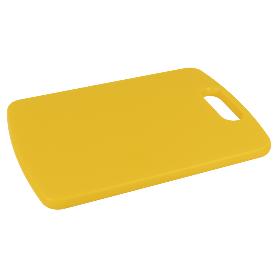 TABLA CORTE CON ASA AMARILLO 34X24X1.5CM MODELO CHIPS