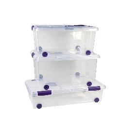 CAJA ORDENACION CON RUEDAS 30L MODELO RICORDI 73X41X18CM